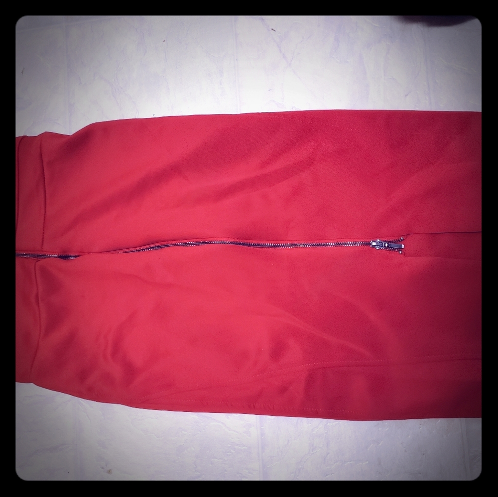 Red Pencil Skirt